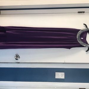 Sequin spandex and rayon plus size maxi dress.